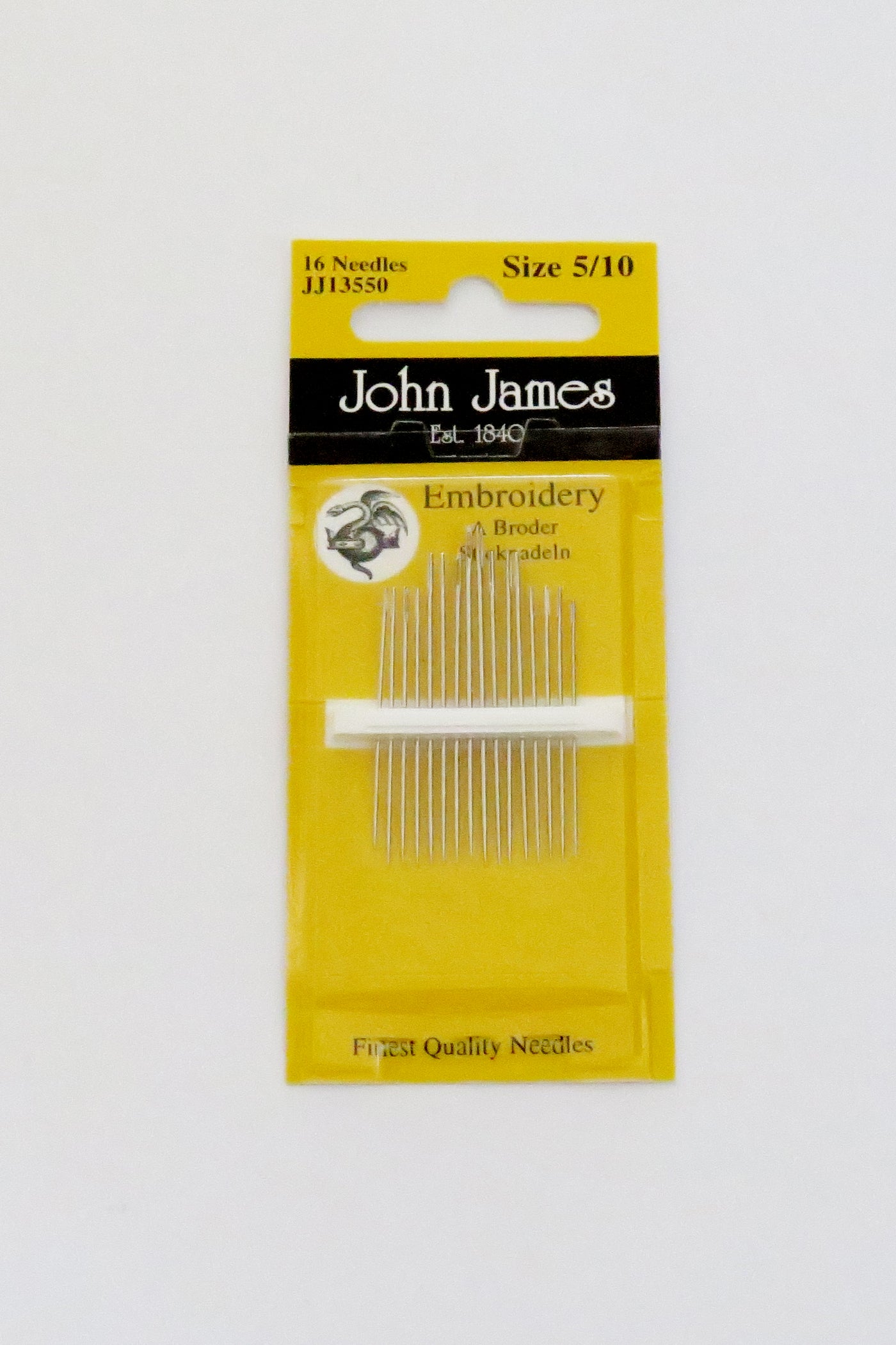 John James Embroidery Needles Size 5/10