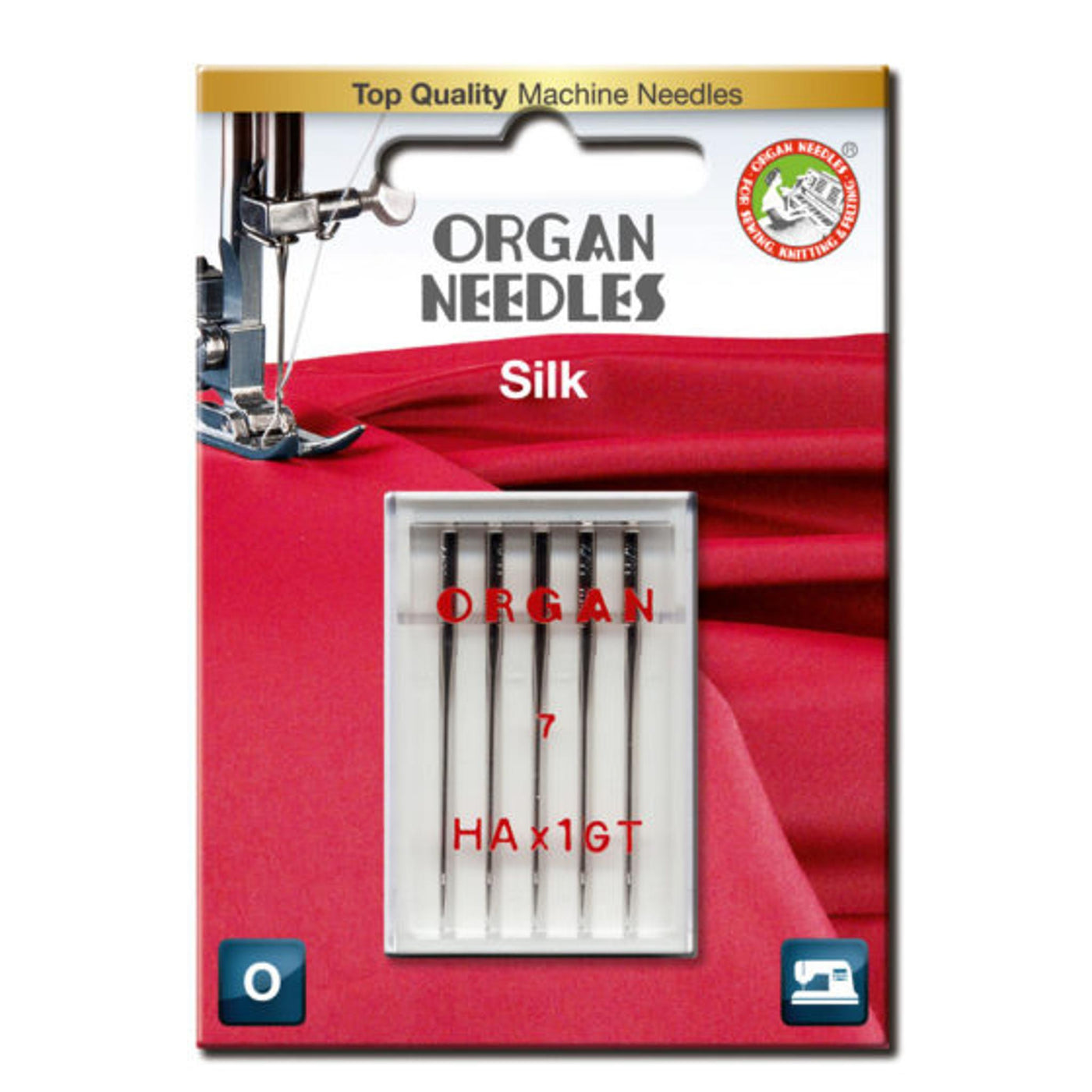 Symaskinnåler Organ - Silke