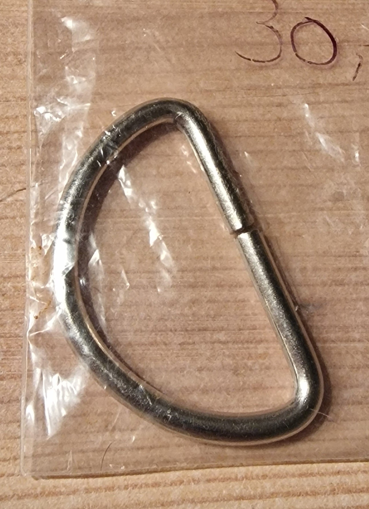 D-ringe 1,5", nikkel