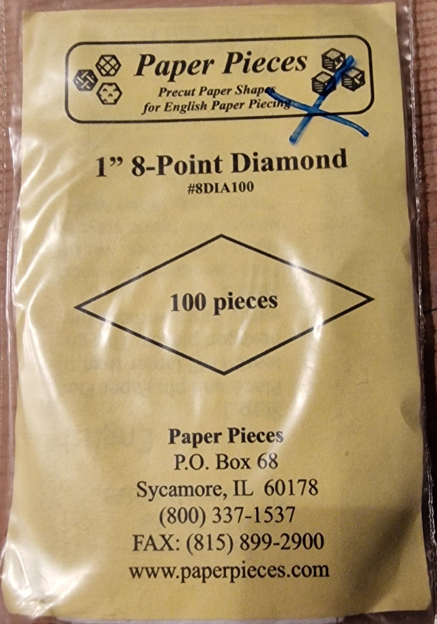 1" 8 point Diamond - 100 stk