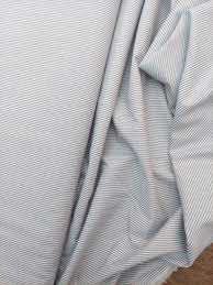 Chambray -Grå og Hvite striper - smale