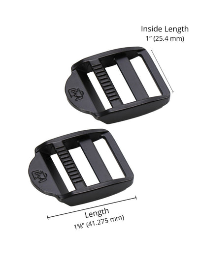 Strap Adjuster  1" Black Metal  - ByAnnie