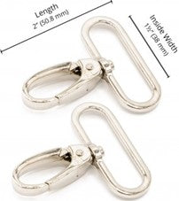 Karabinkrok  1,5" Nikkel - ByAnnie