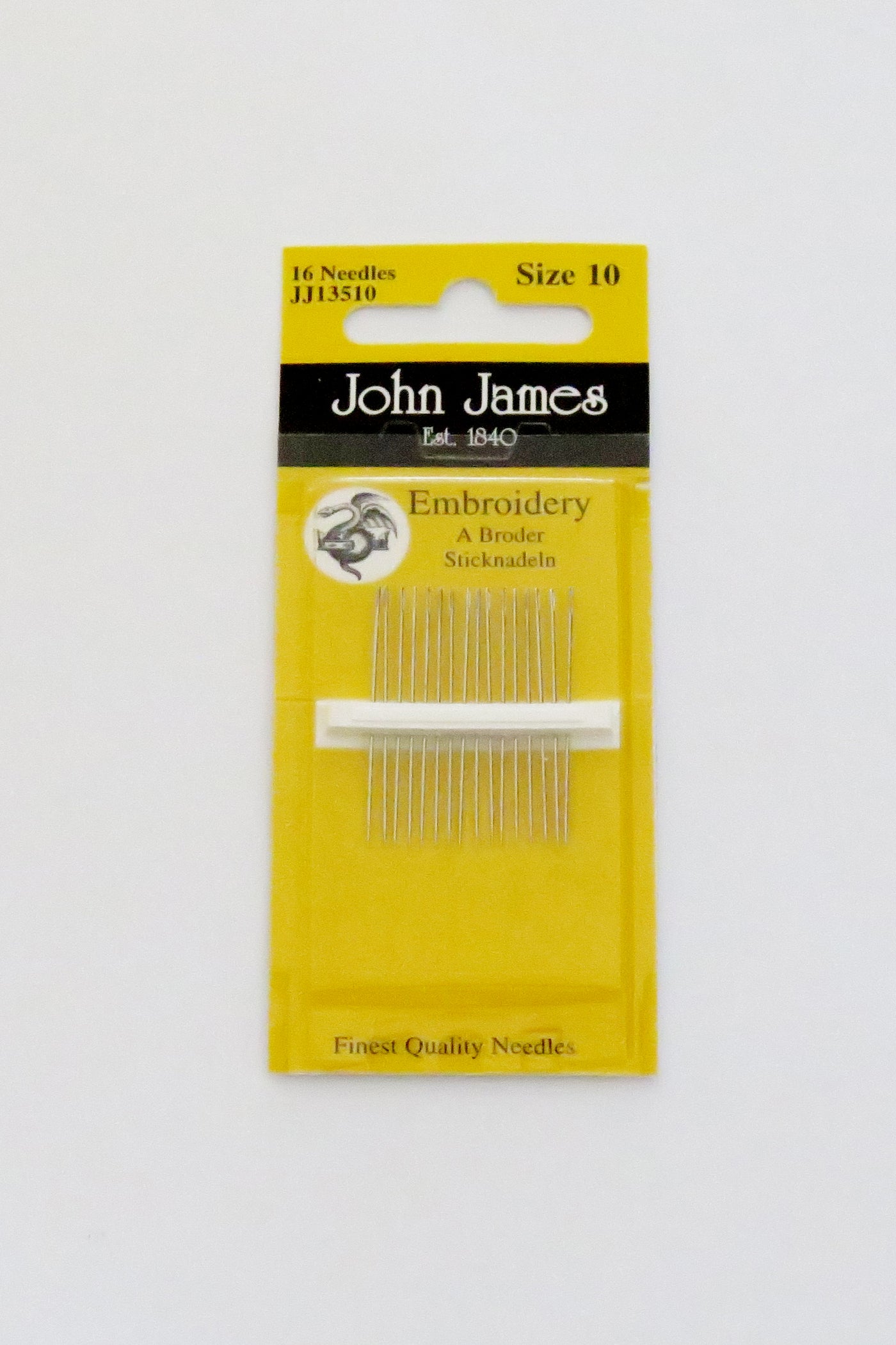 John James Embroidery Needles Size 10