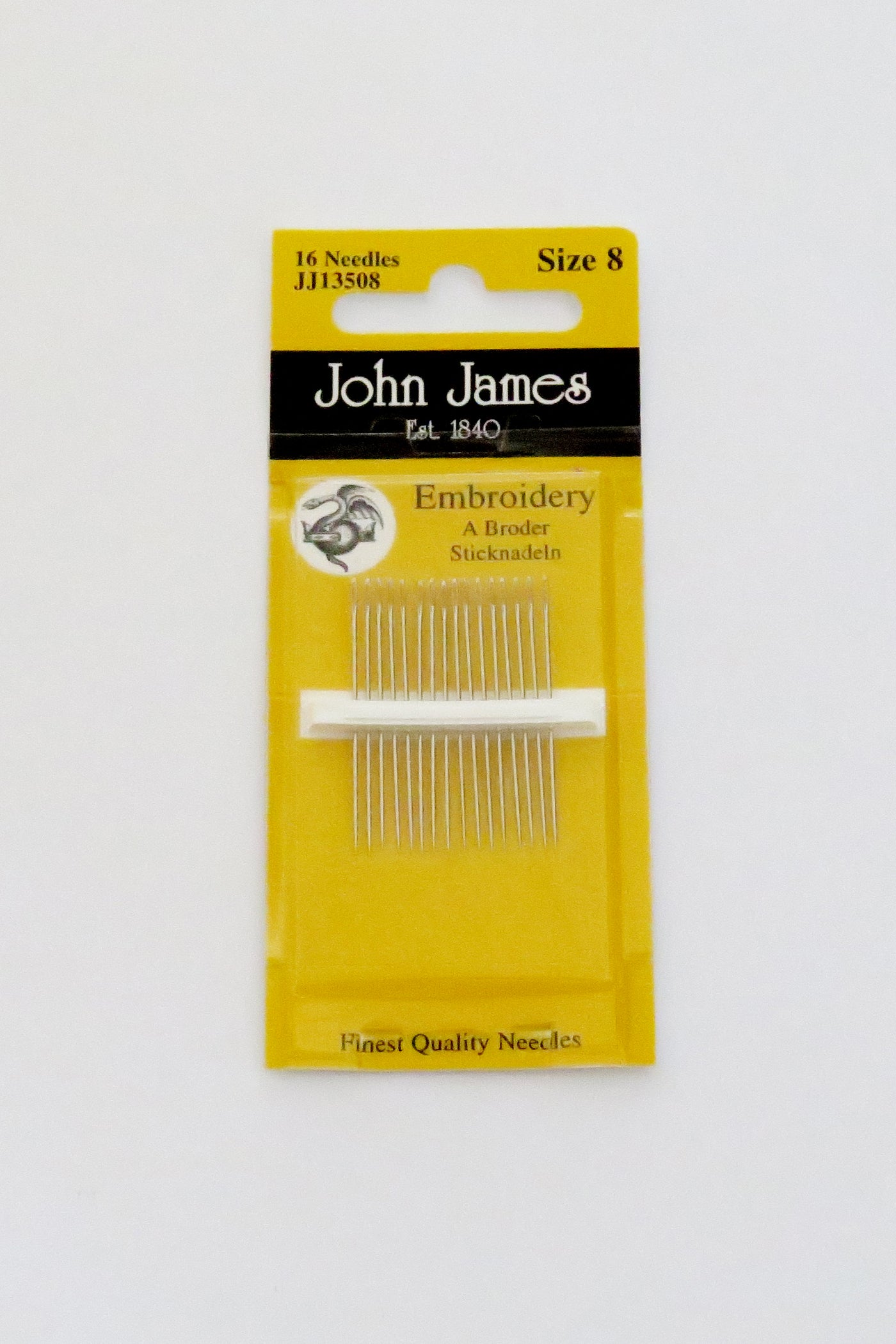 John James Embroidery Needles Size 8