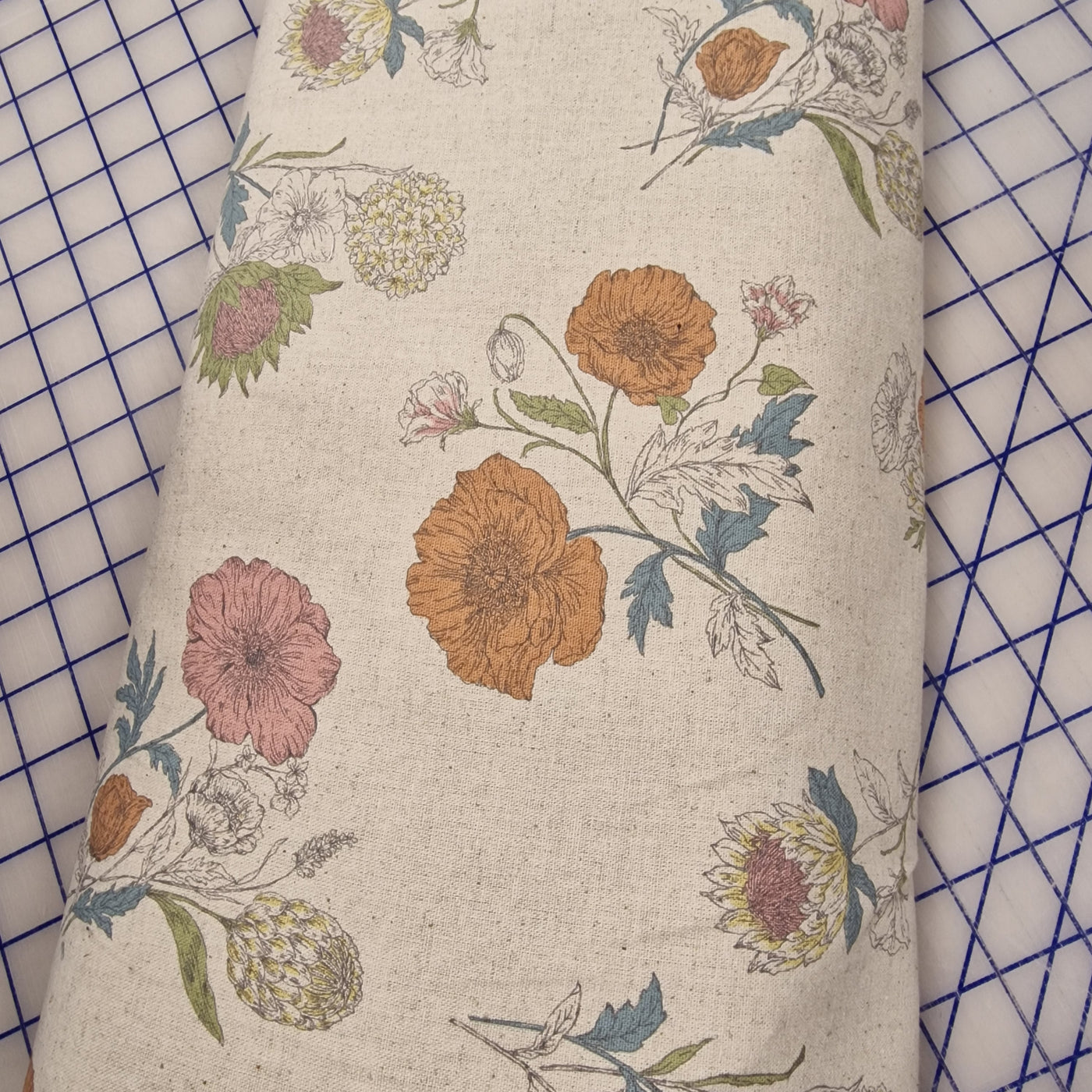 Halvlin - med Blomster