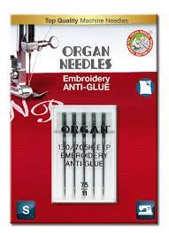Organ needles - broderi - anti glue