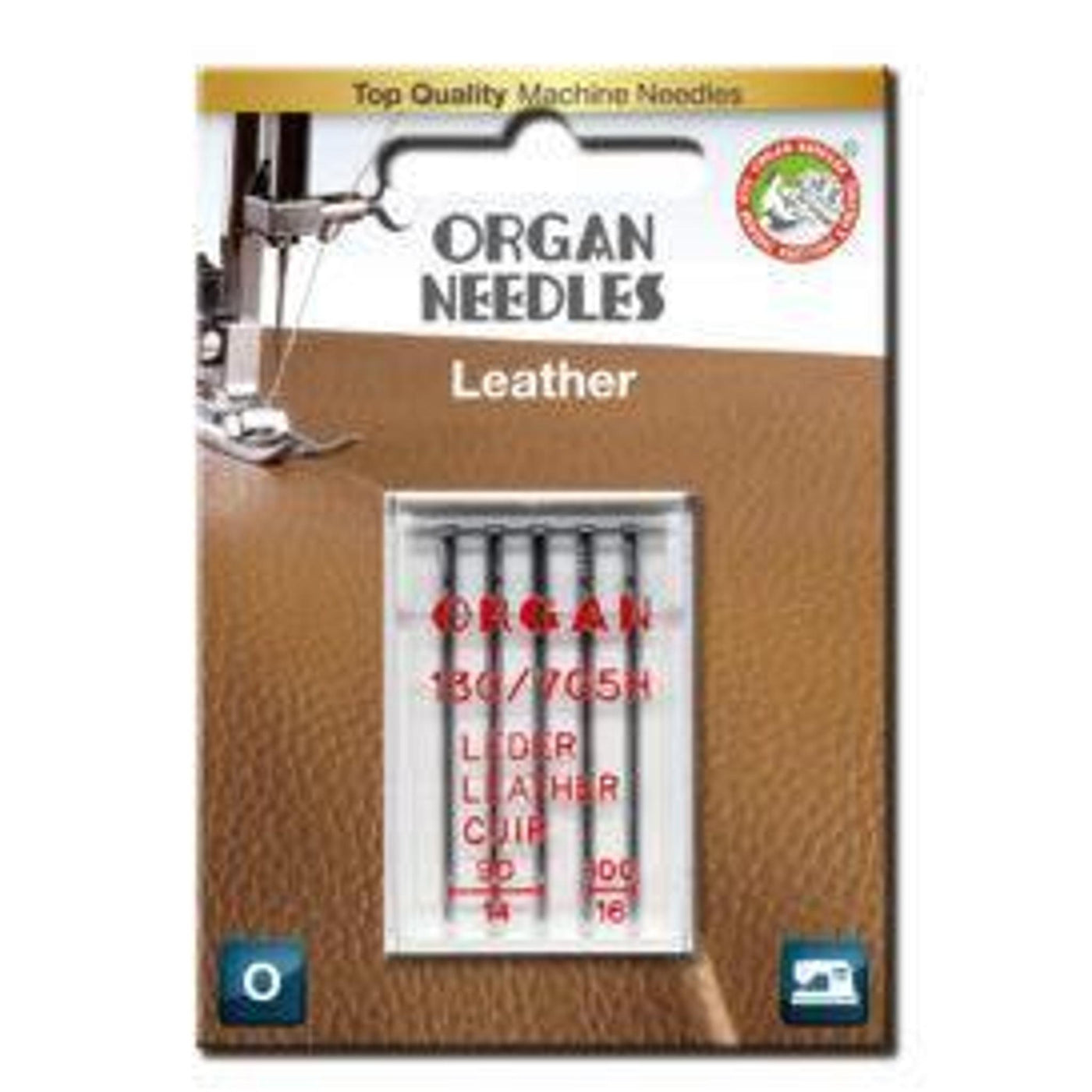 Symaskinnåler Organ - Leather 90/100