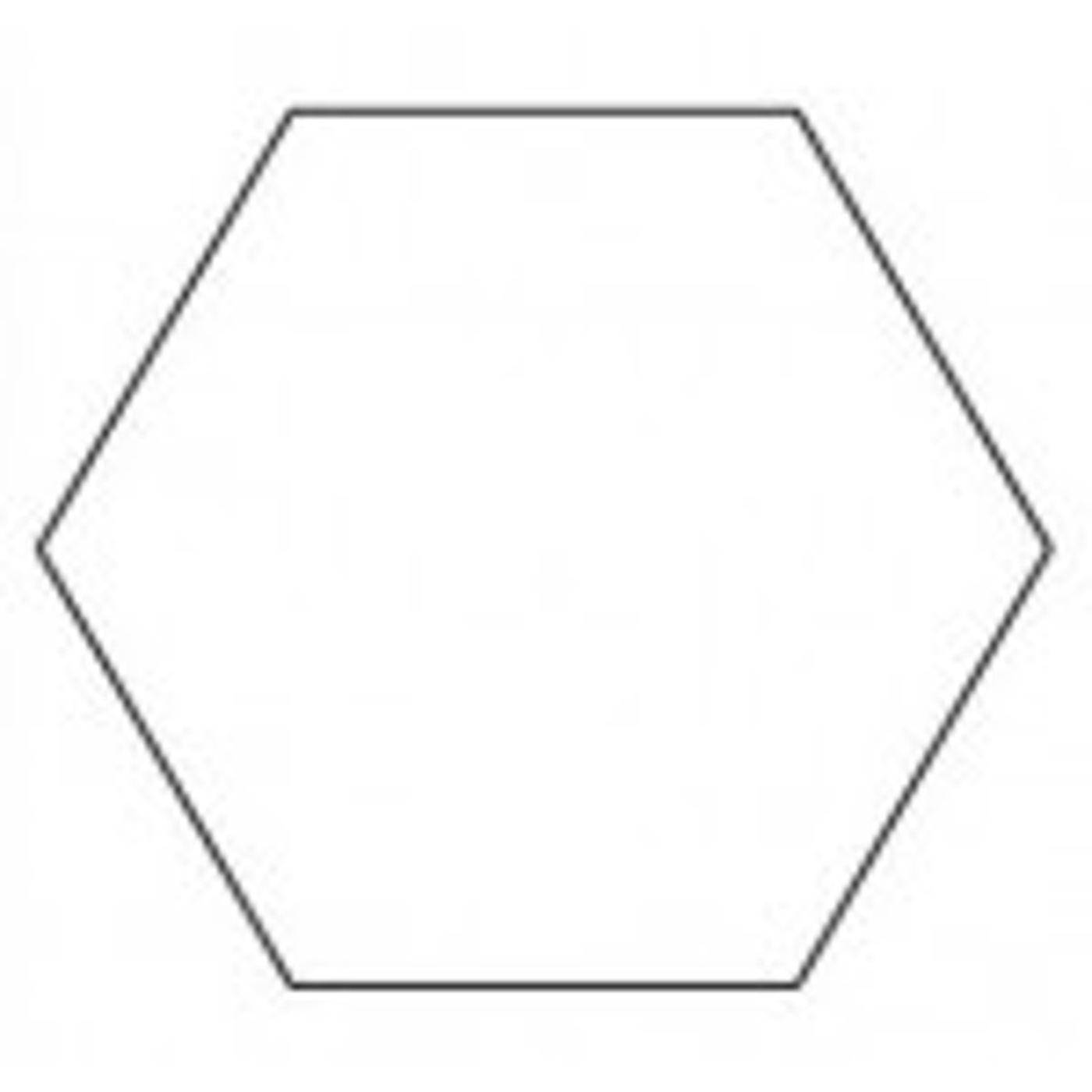 Hexagon 1 1/4" pappmal 100 pr pose