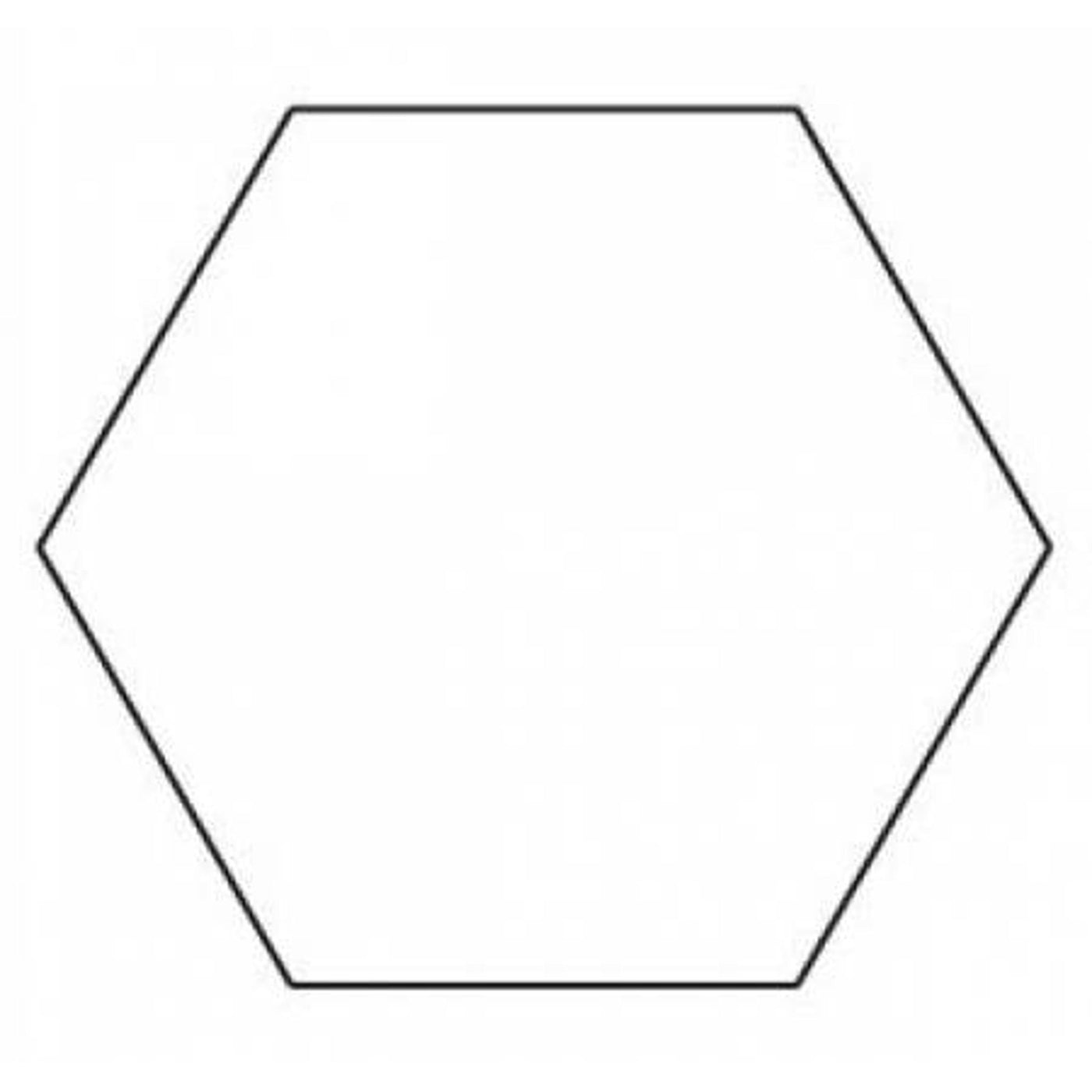 Hexagon 3/4"" pappmal, 100 stk