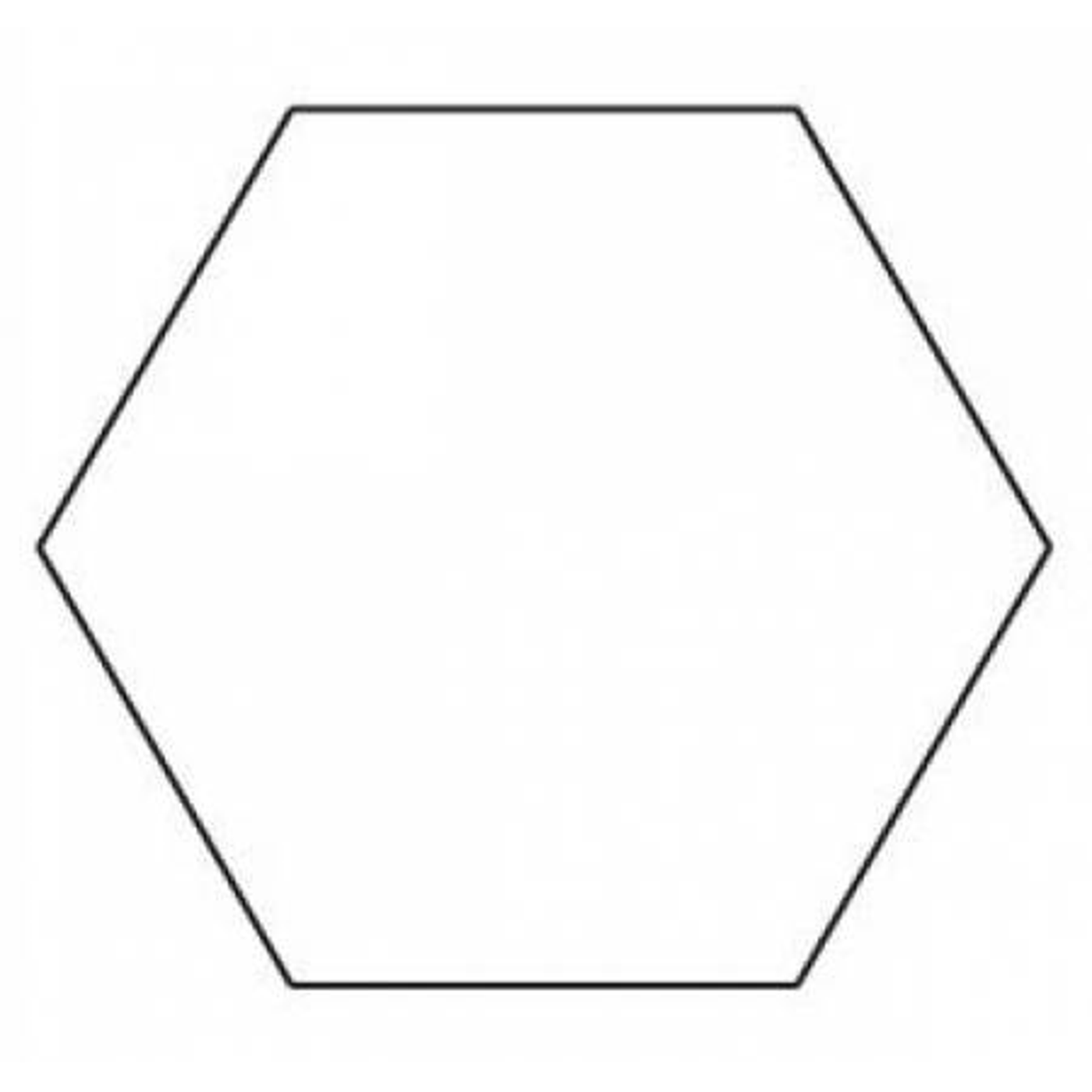 Hexagon  1 1/4 inch Template - Skjæremal