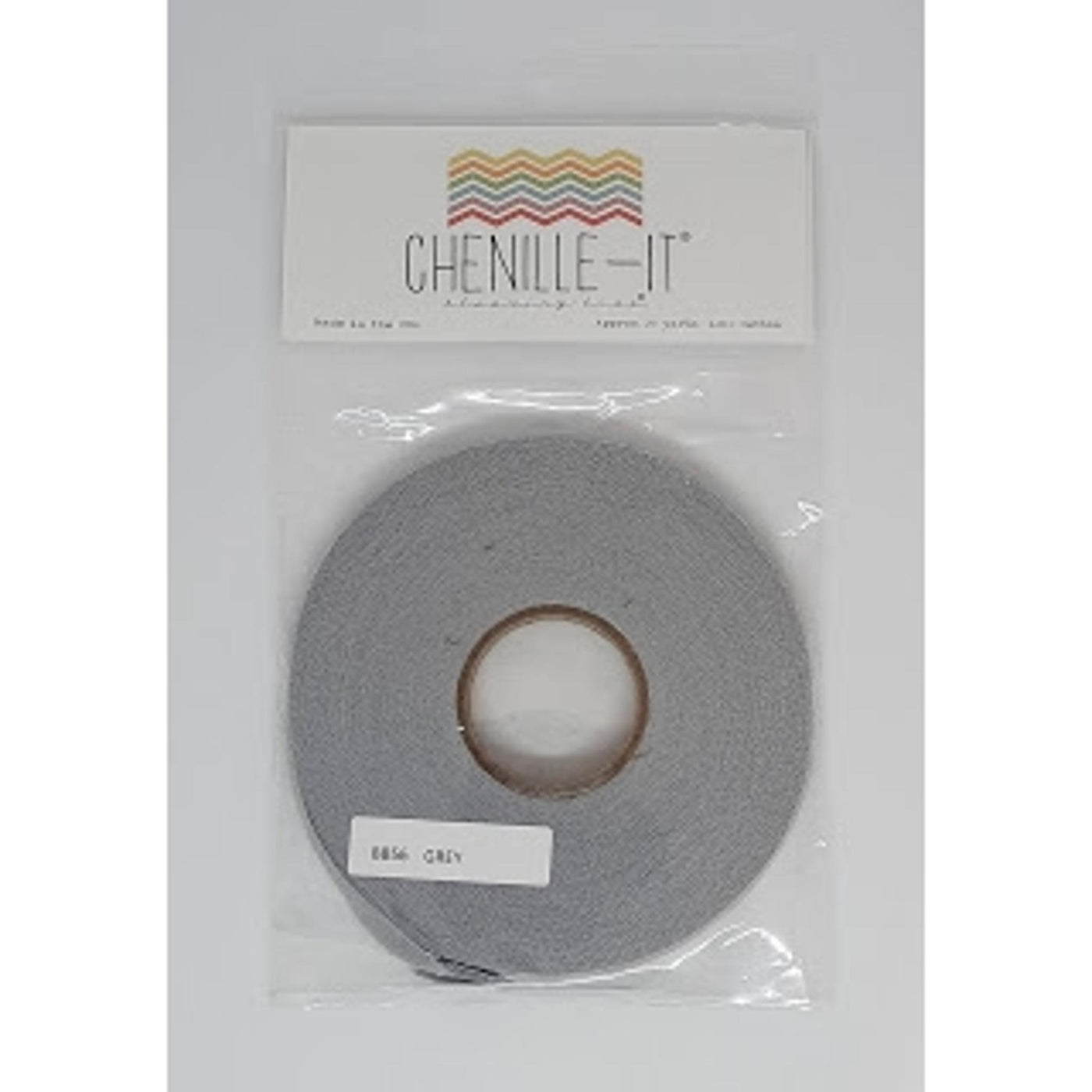 Chenille bånd 3/8"" Grå