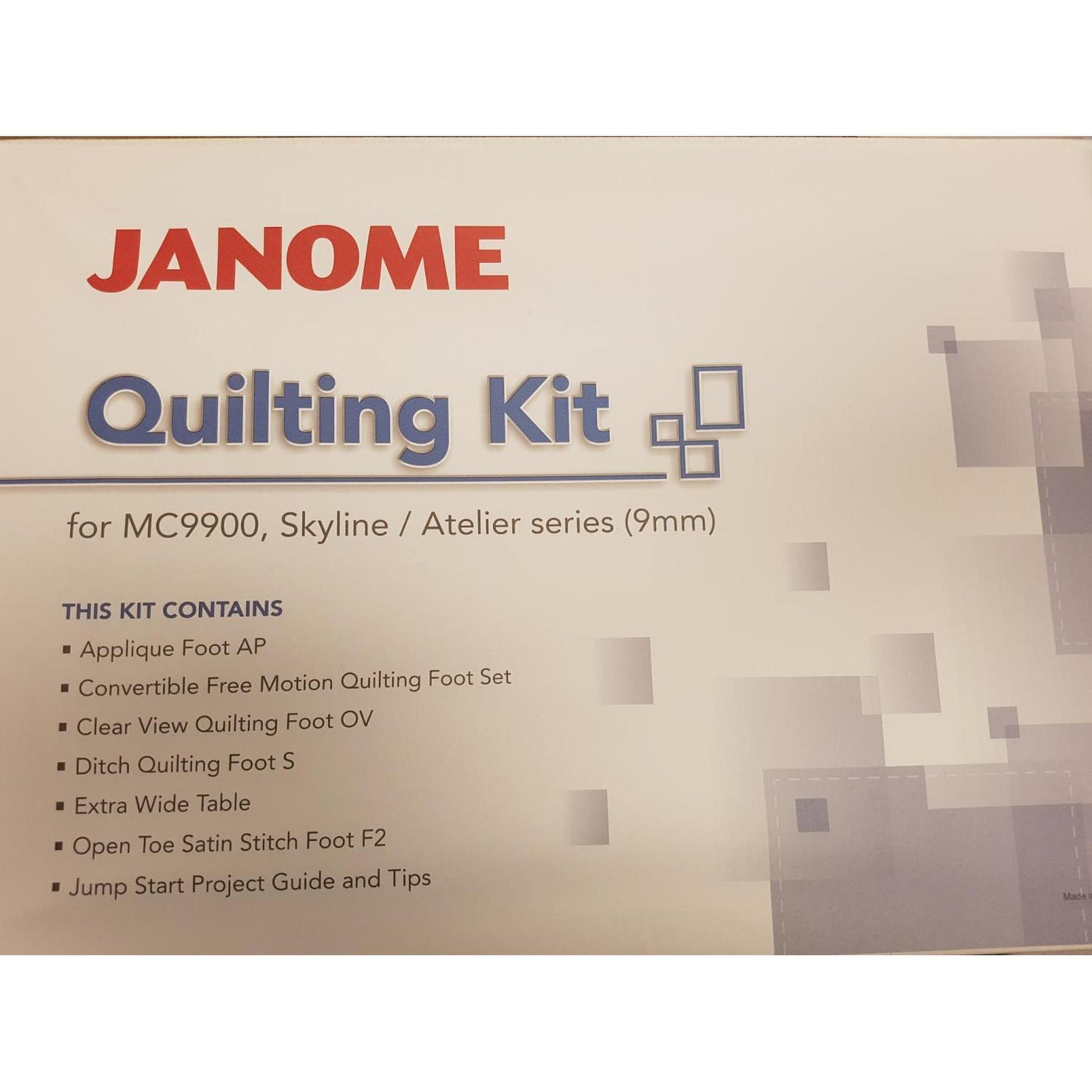 Quilting Kit for MC9900, Skyline/Atelier serie (9mm)