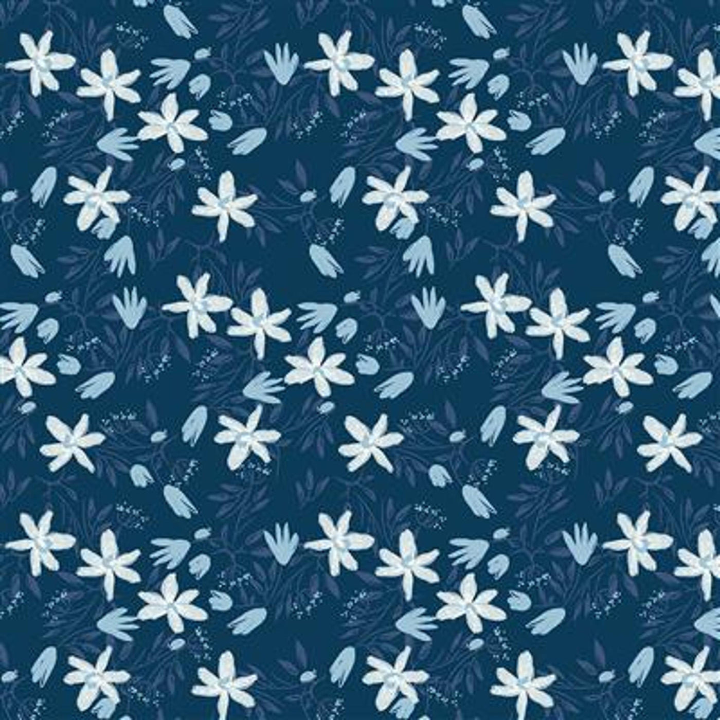Blue Goose 3099-53 FLoral, Navy Blue