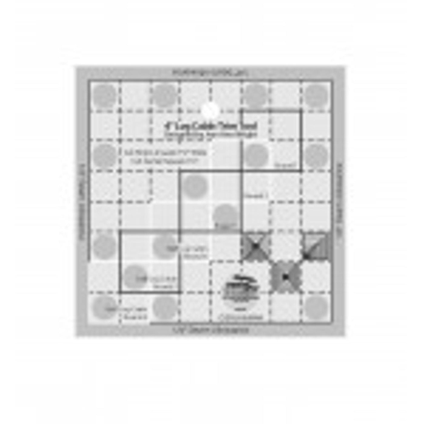 Creative Grids 4 inch log cabin trim tool quilt ruler