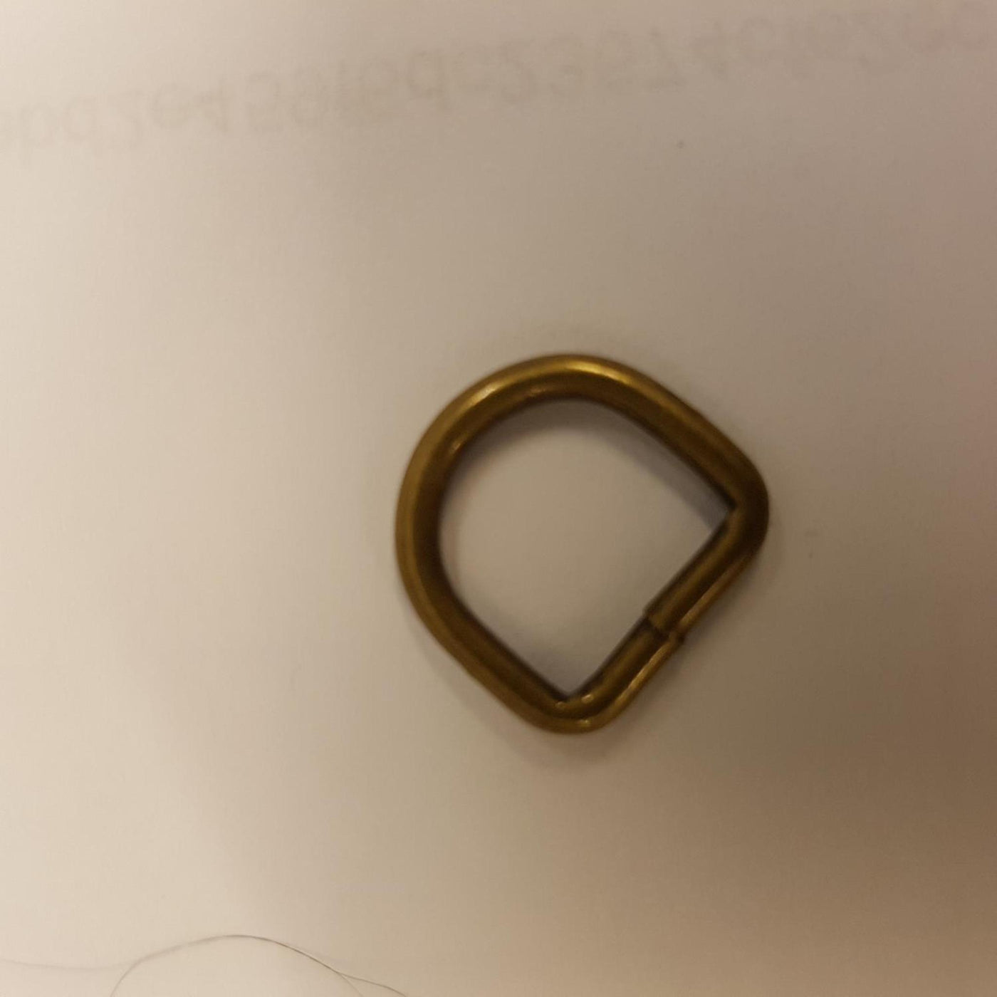 D-ringer 10mm Antik Brass
