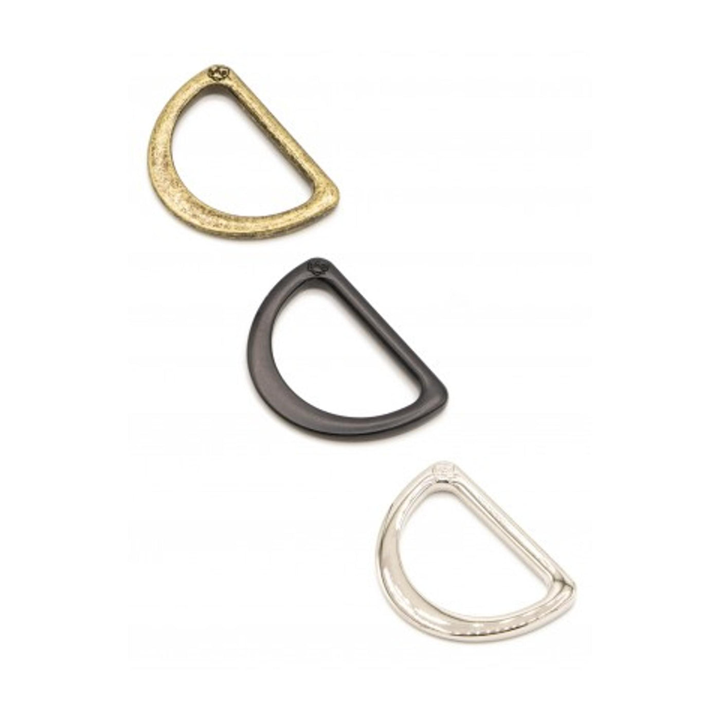 D-ringerr 2 stk Antikk Brass 1"" ByAnnie