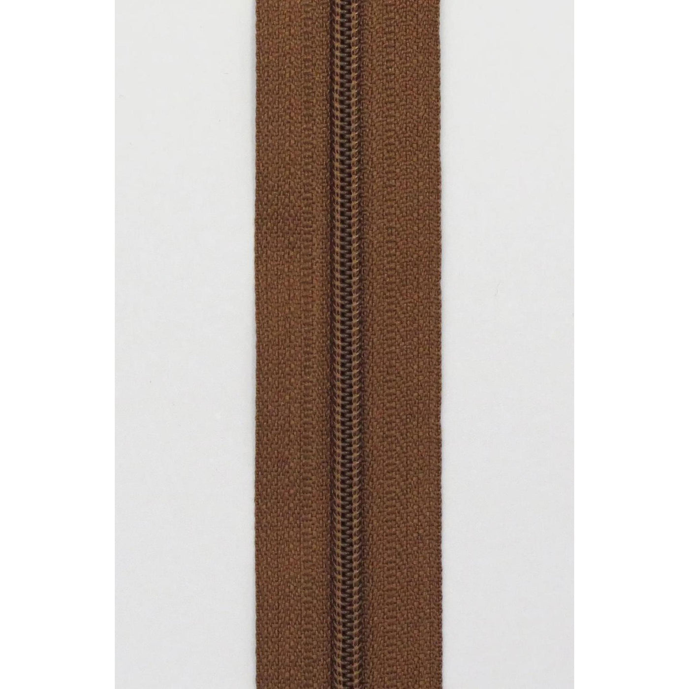 Glidelås -  6mm - Brun- 1 meter