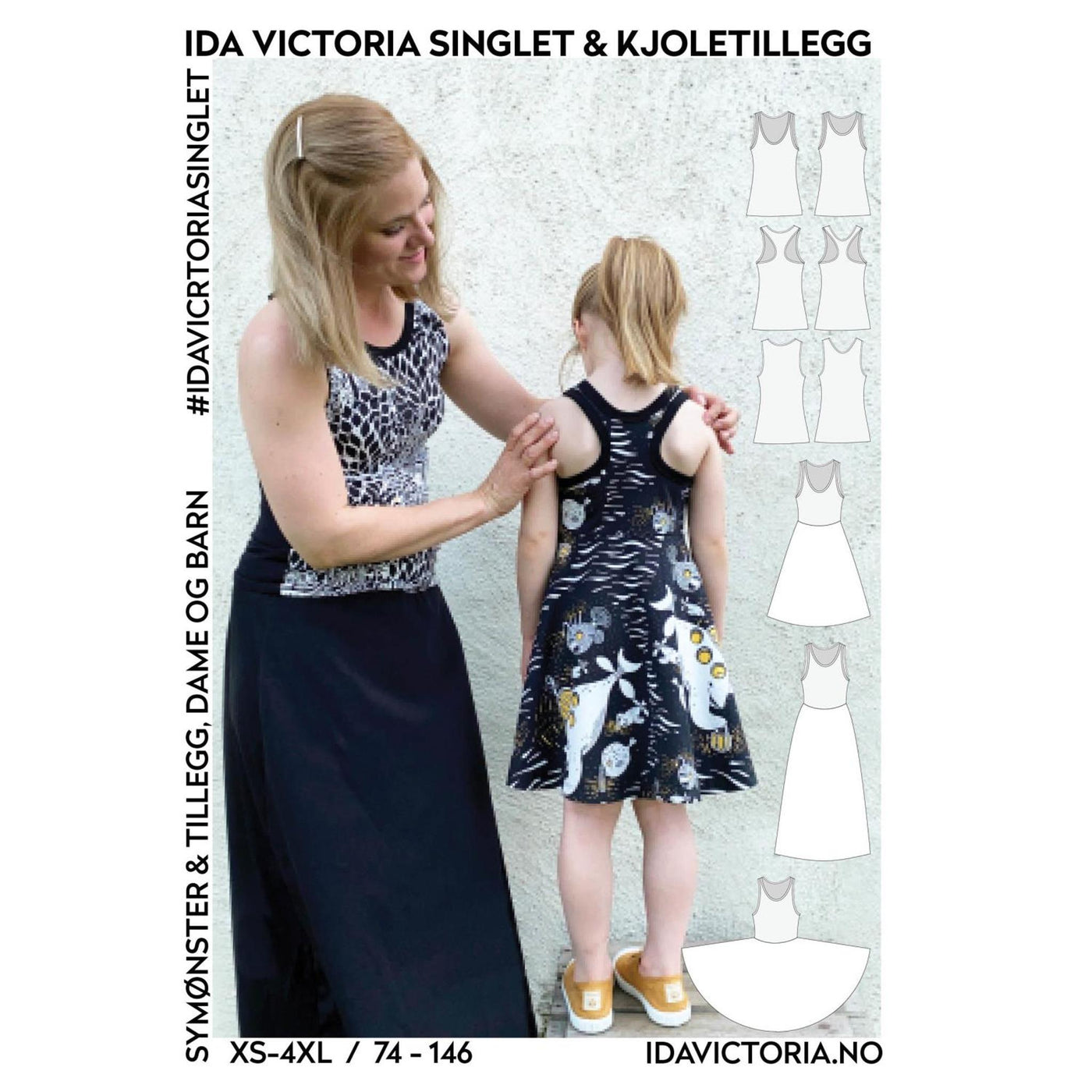 Ida Victoria singlet % kjoletillegg, dame og barn