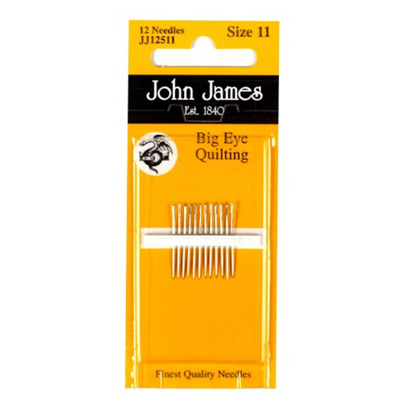 John James Big Eye Quilte-nåler nr 11