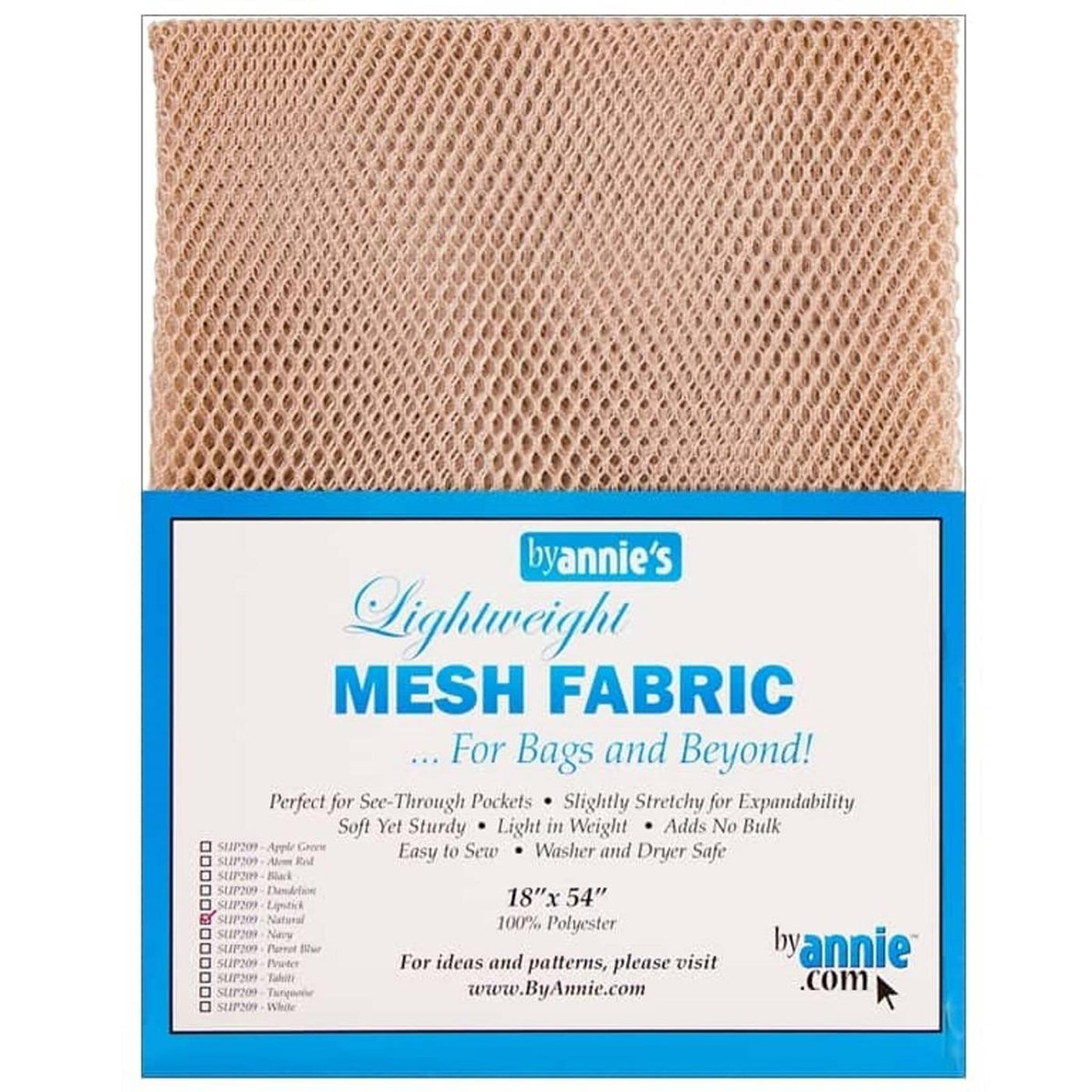 Lightwight Mesh stoff 18""x54"" - Natural