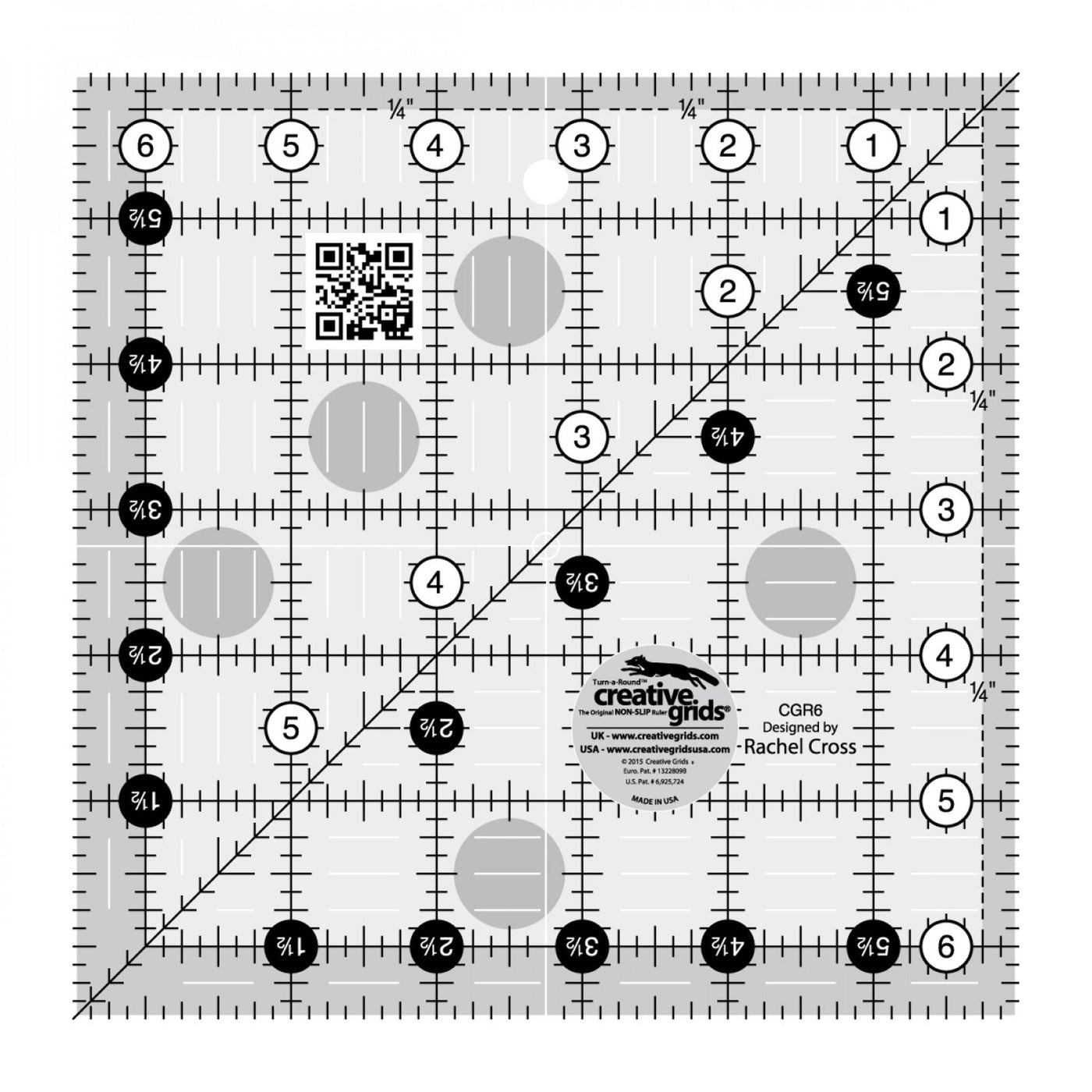 Linjal Creative Grids 6,5 x 6,5 inch