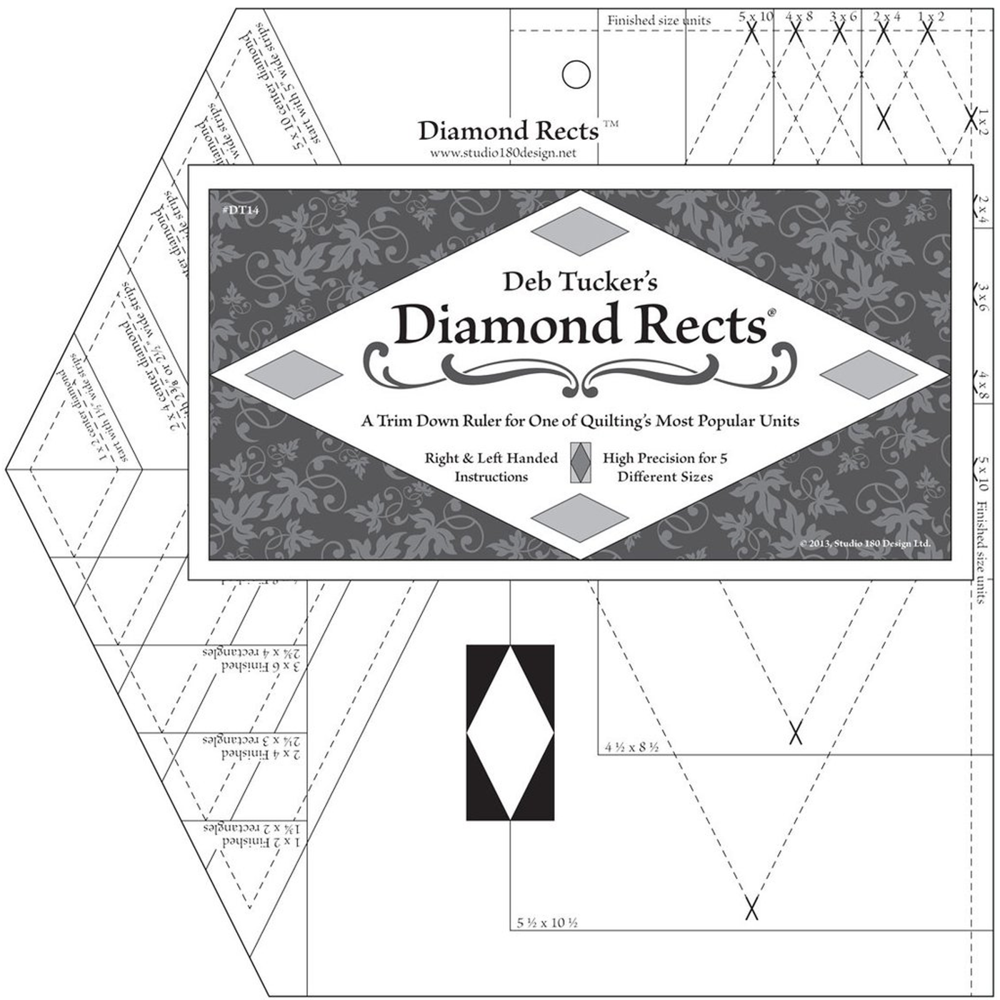 Linjal Diamond Rects