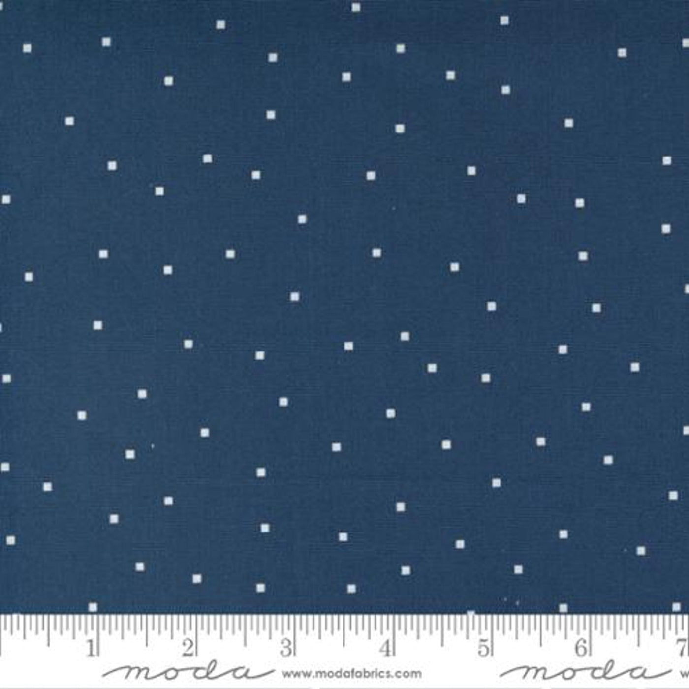 Meander Tiny Square Dots Navy 2458618