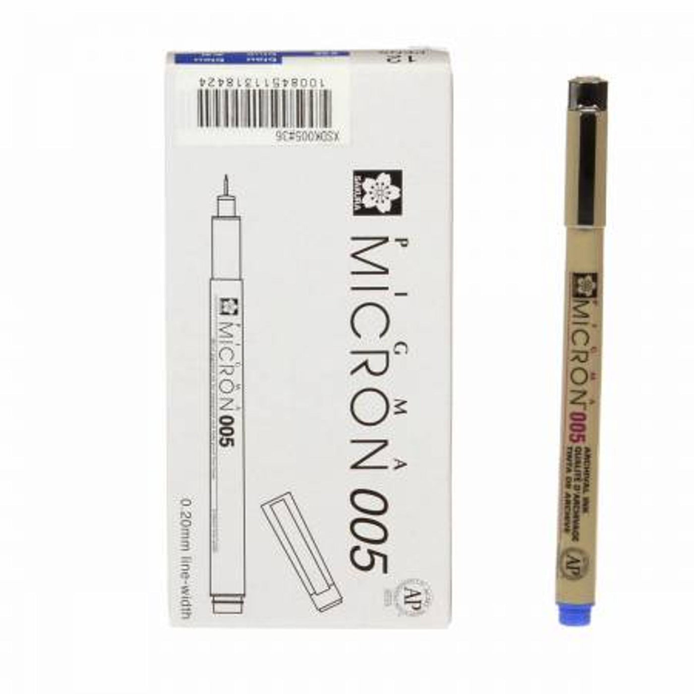 Micron Blå - permanent 0,005