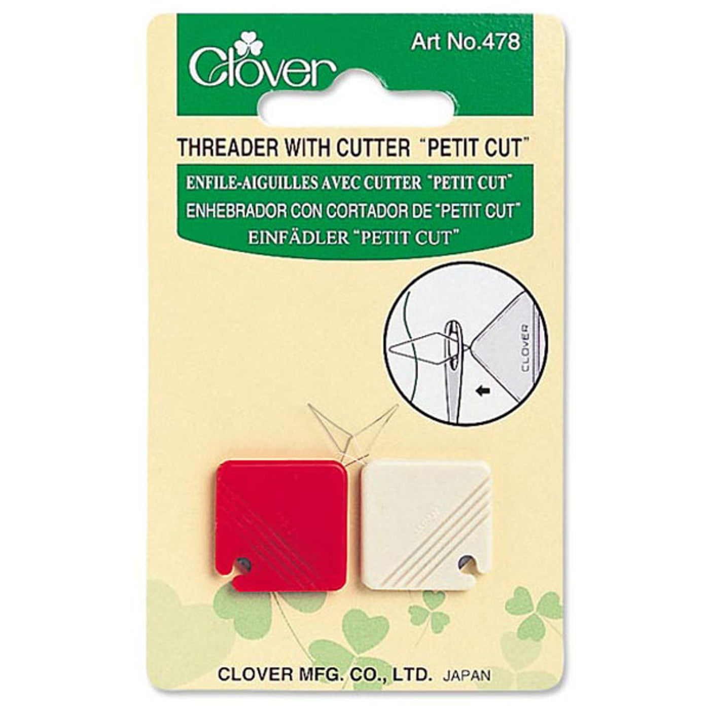 Nålitreer med trådkutter - Clover