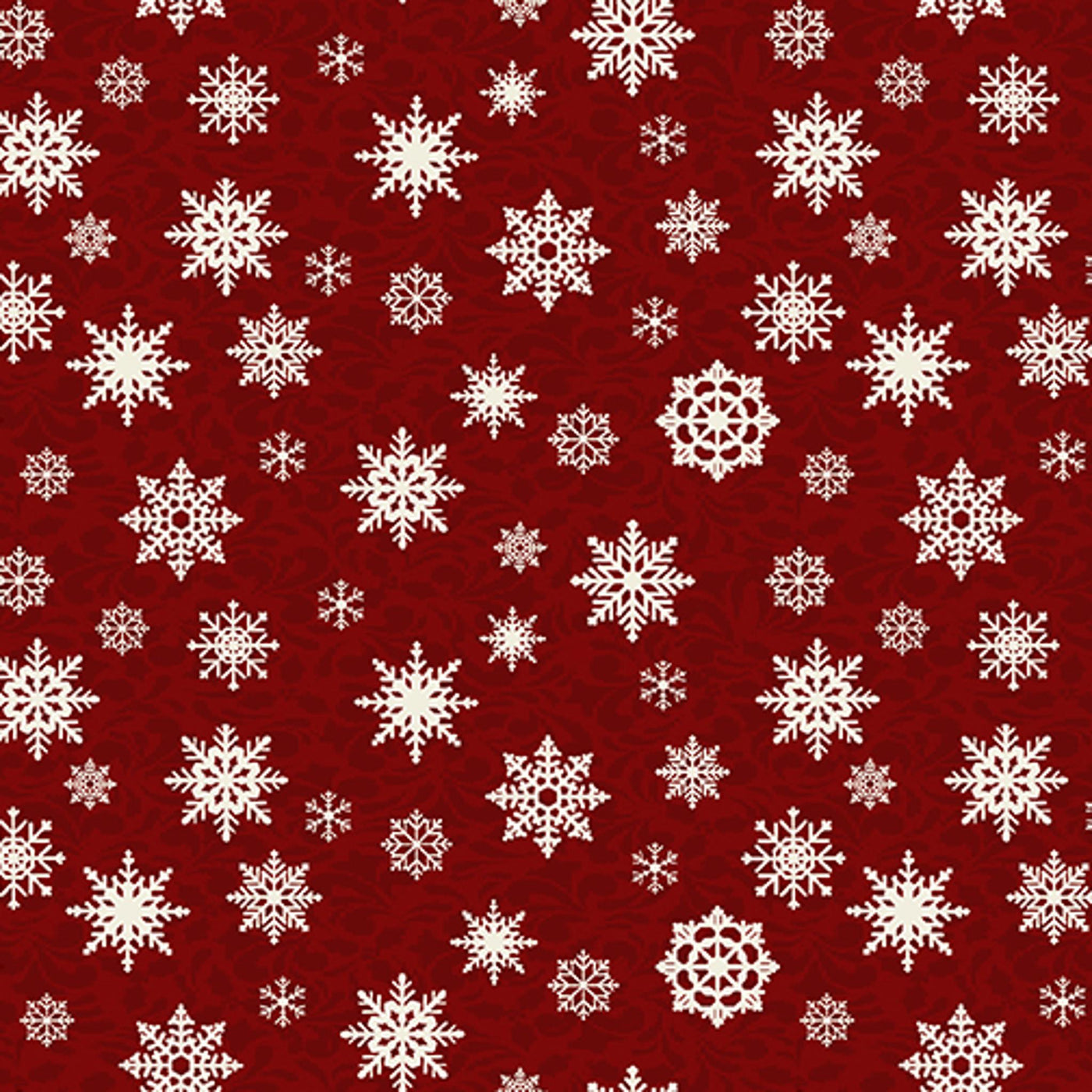 Nordic Noel Snowflace Dark Red 12312 19