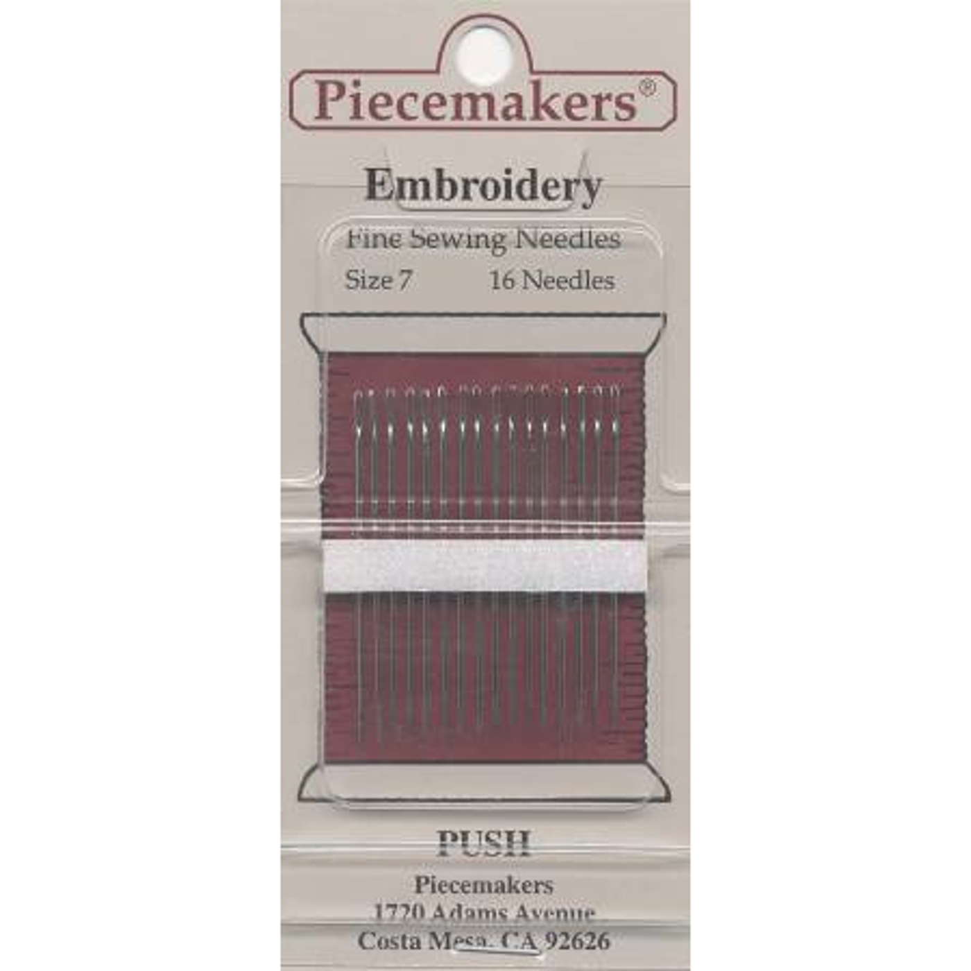 Piecemaker Broderinåler nr 7