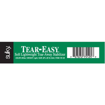 Sulky Tear-Easy - tear away Soft stabilizer