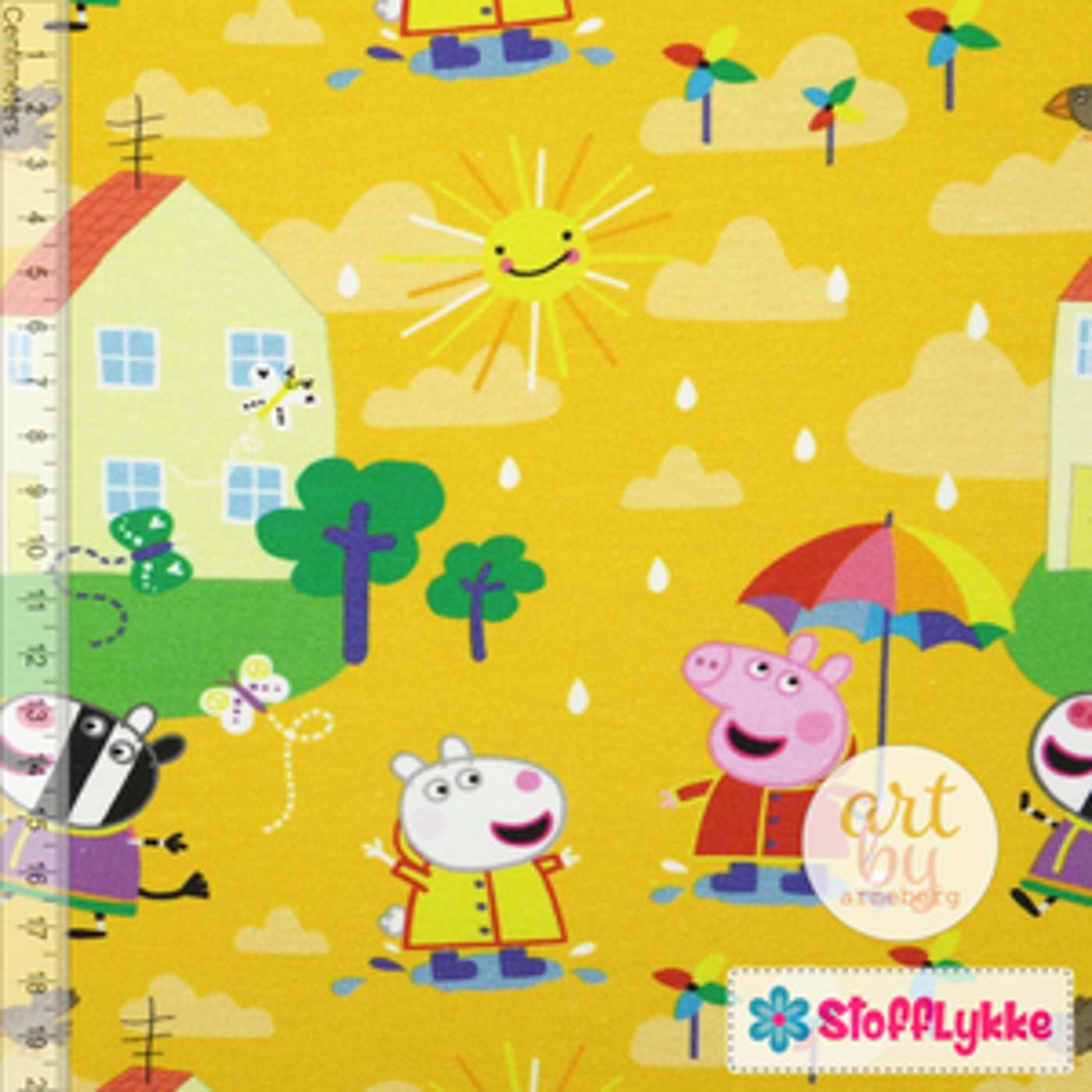 Sunny Rain - Peppa Gris GOTS - French Terry