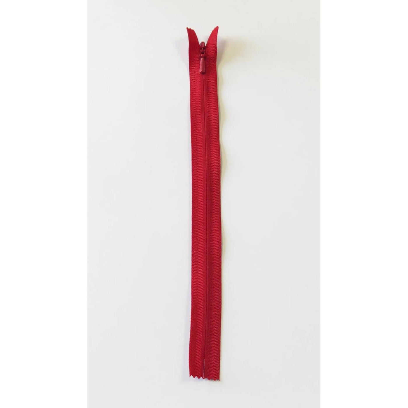Usynlig glidlås Rød 55cm