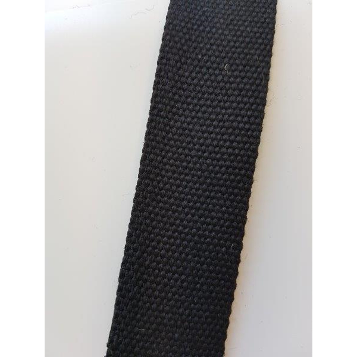 Webbing - 30 mm - sort - bomull