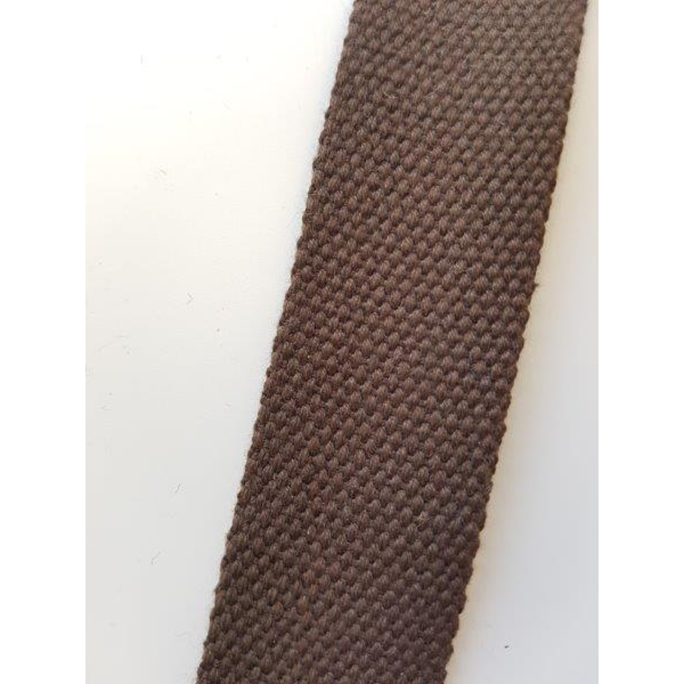 Webbing 30mm mørk brun - Bomullsgjord